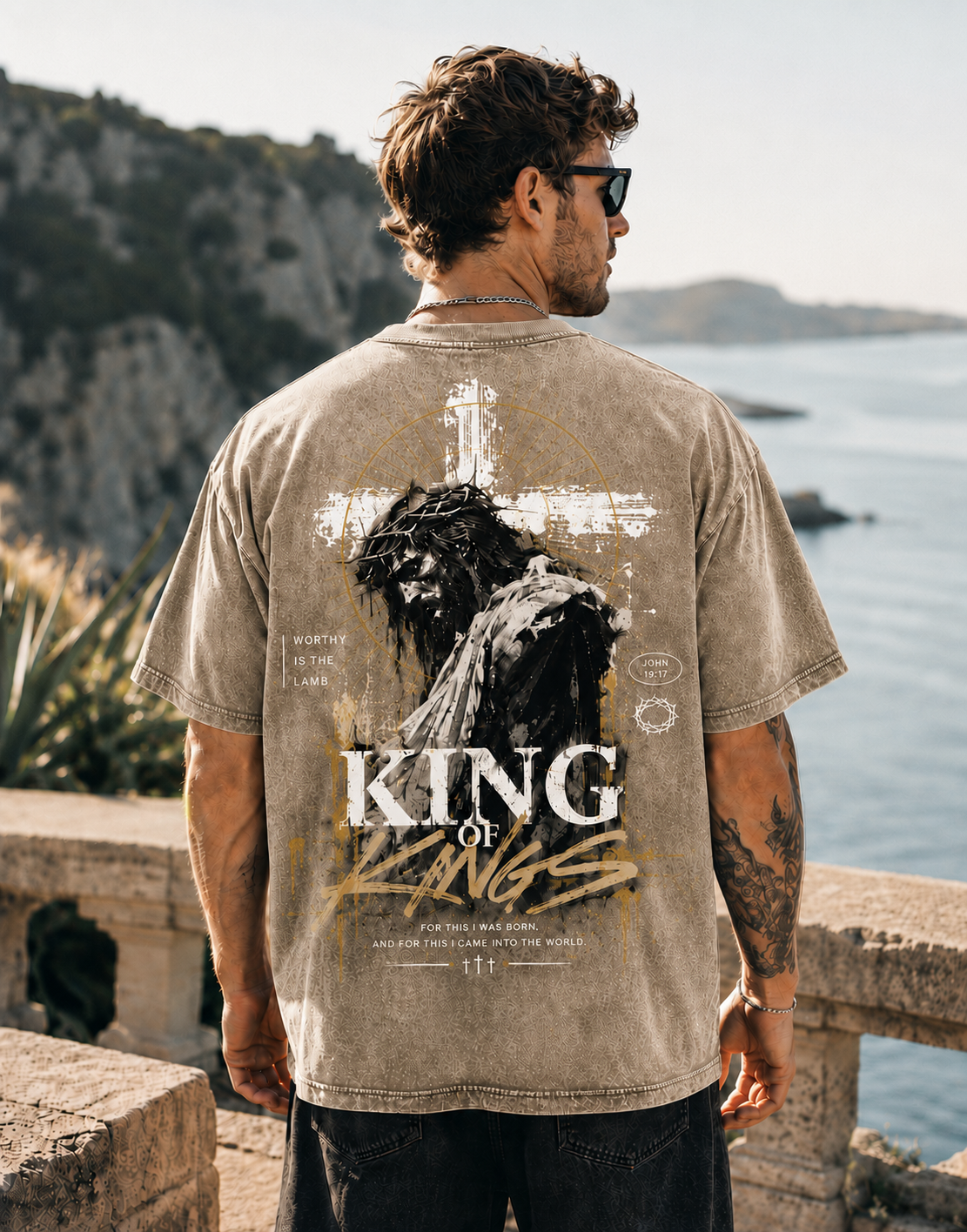 King of Kings Vintage Graphic T-Shirt – Oversized Washed Tee