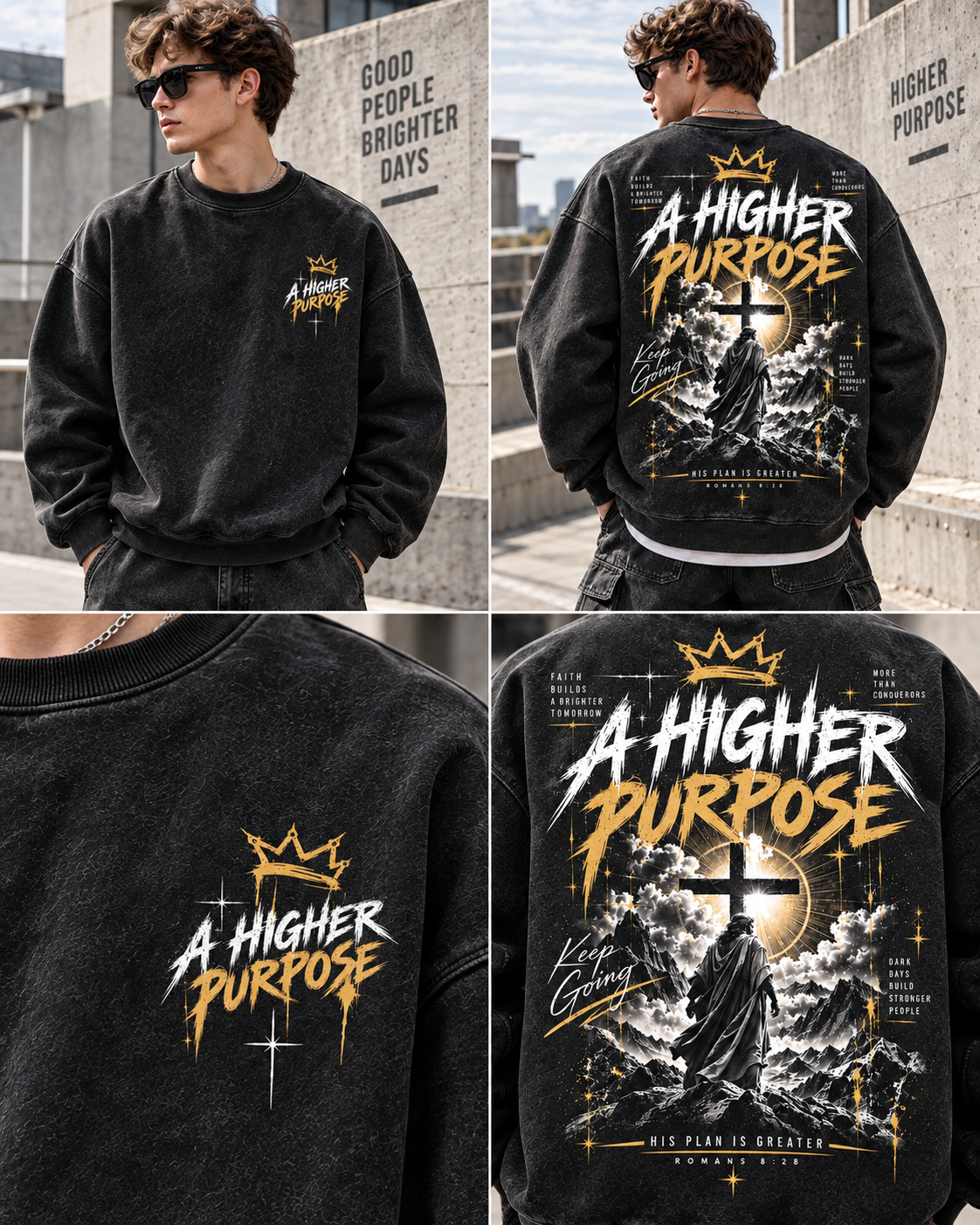 A Higher Purpose – Vintage Faith Sweatshirt
