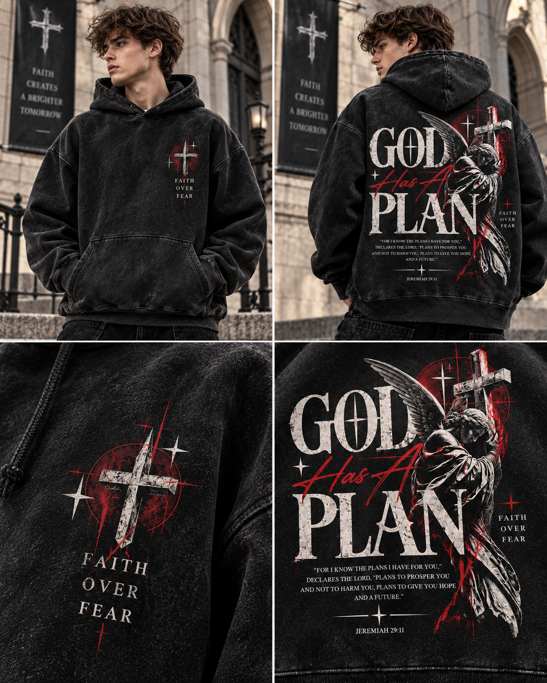 GOD Has A Plan – Faith Over Fear Hoodie