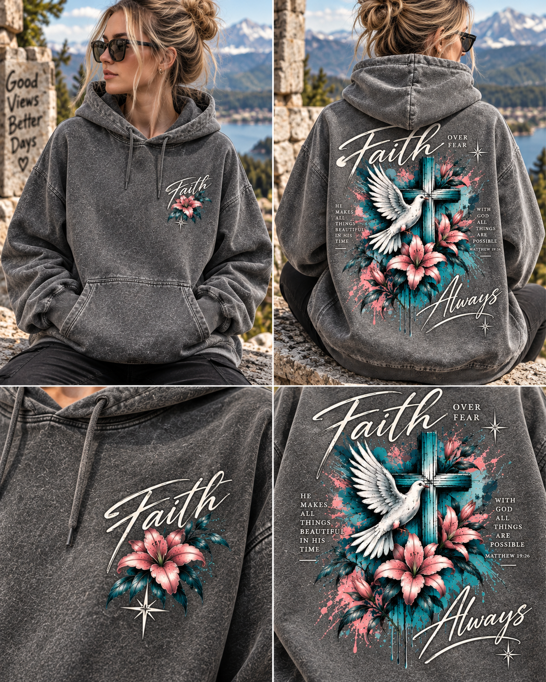 Faith Over Fear Hoodie – Vintage Christian Streetwear