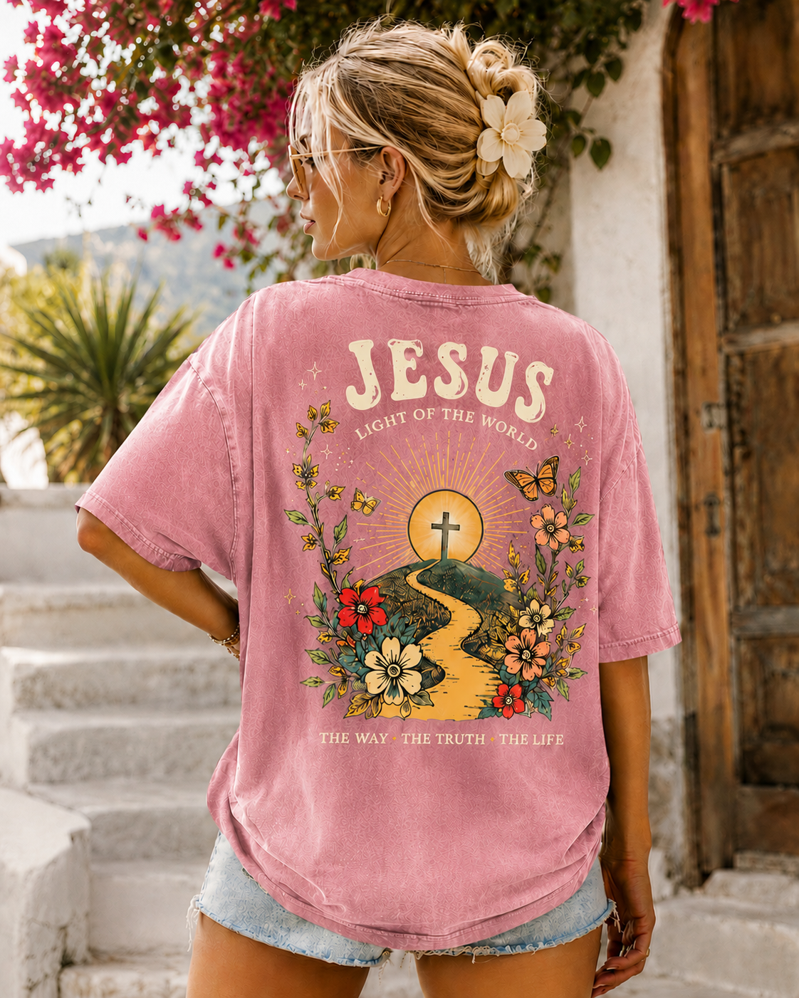 Jesus Vintage Washed Tee – Faith & Freedom