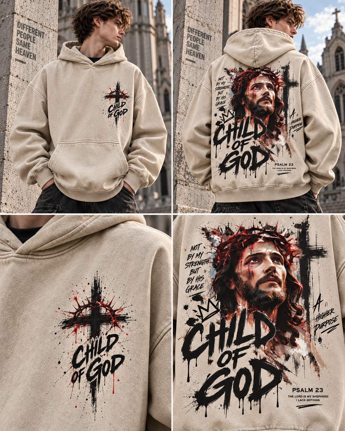 Child of God Vintage Faith Hoodie