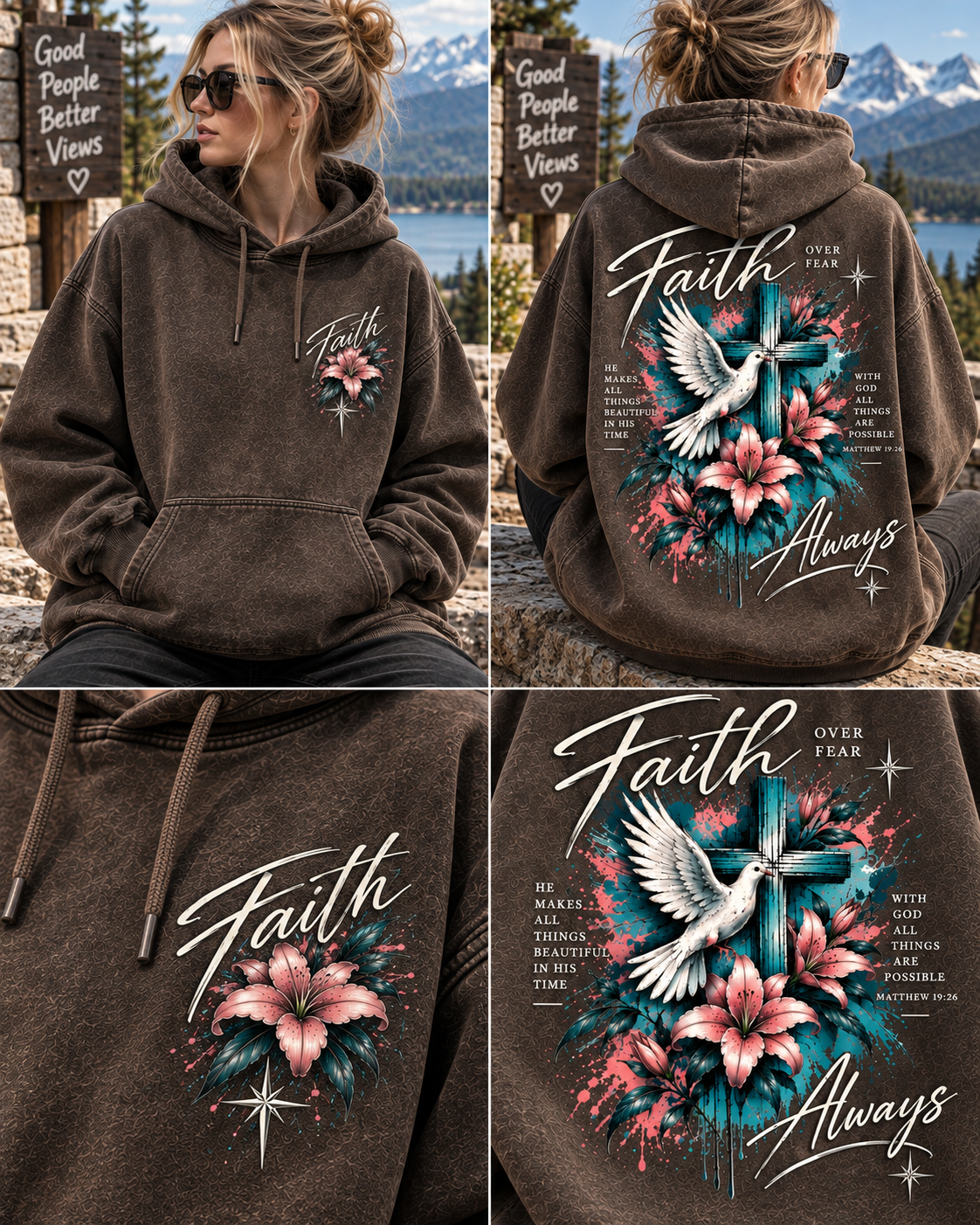 Faith Over Fear Hoodie – Vintage Christian Streetwear