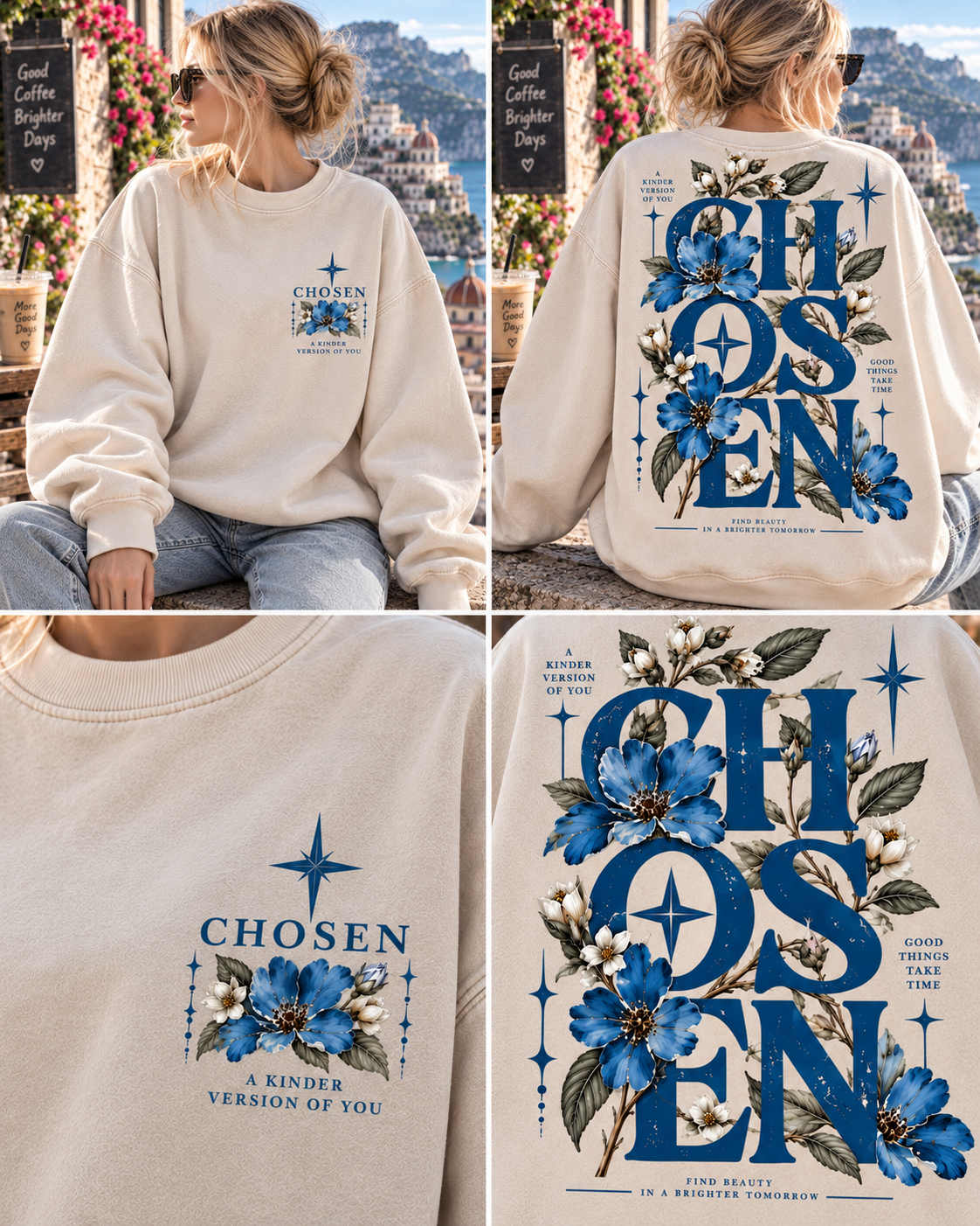 CHOSEN Floral Vintage Sweatshirt