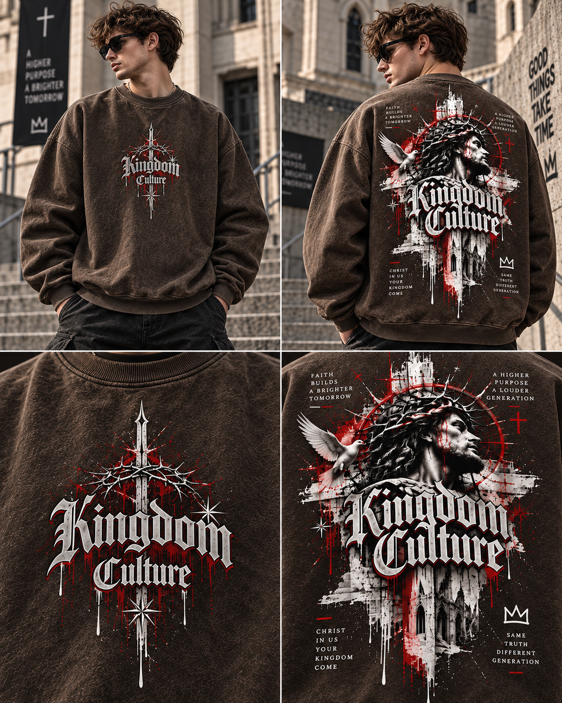 Kingdom Culture Vintage Washed Sweatshirt
