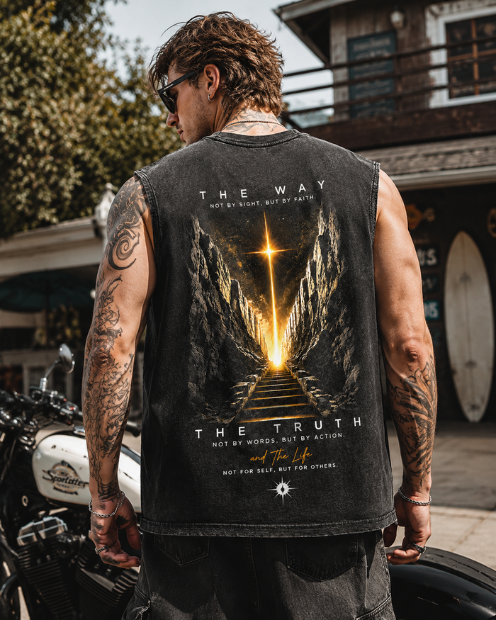 Faith Over Sight Washed Tank