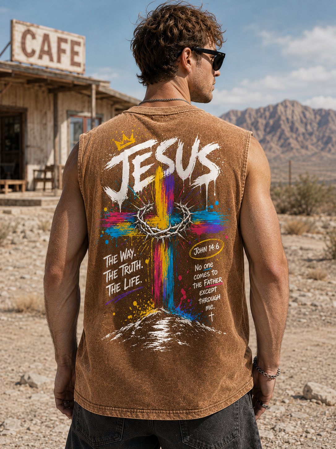Jesus Vintage Washed Tee – Faith Streetwear