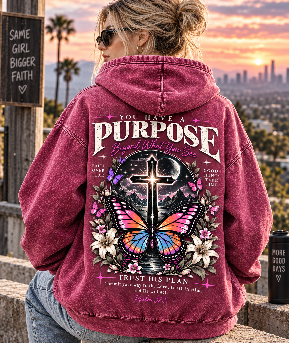 Purpose Faith Hoodie – Vintage Christian Style