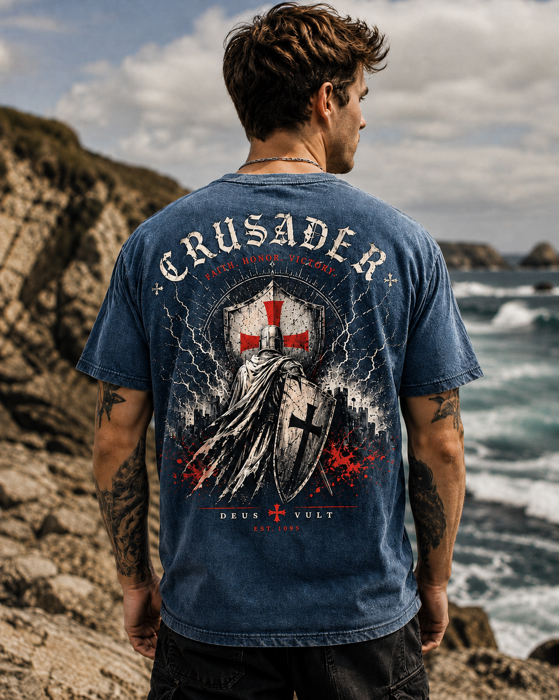 Crusader Vintage Washed Graphic Tee