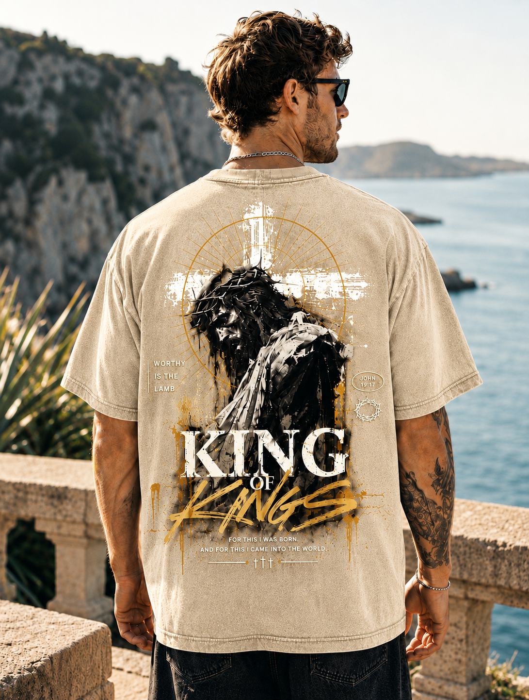 King of Kings Vintage Graphic T-Shirt – Oversized Washed Tee
