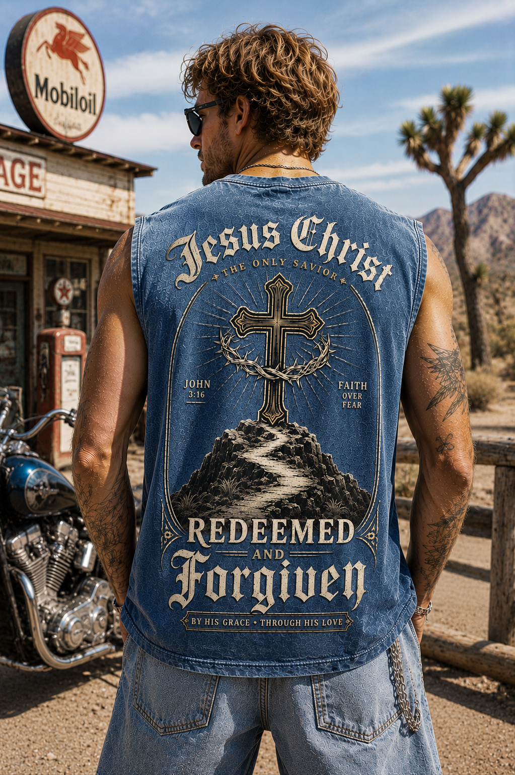 Washed Faith — Redeemed & Forgiven Muscle Tee
