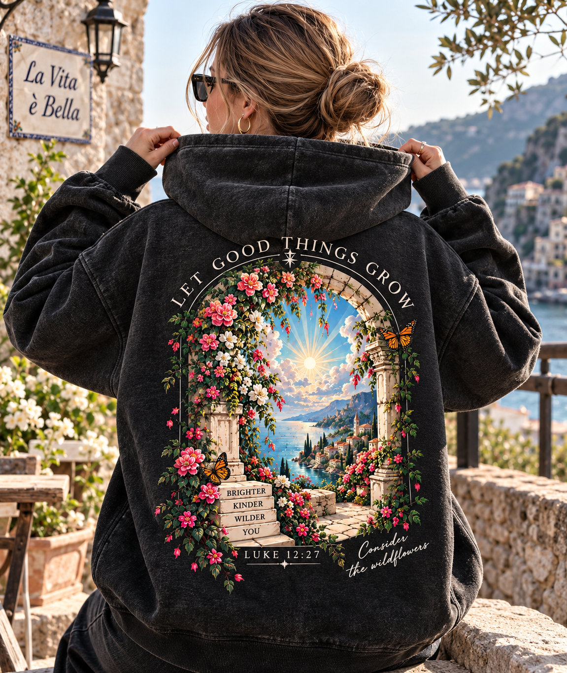 Vintage Wildflower Hoodie – Let Good Things Grow