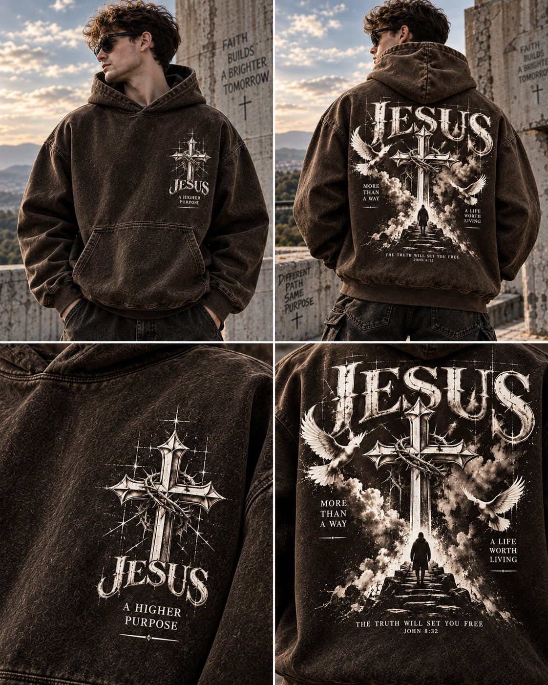 Jesus Faith Oversized Hoodie