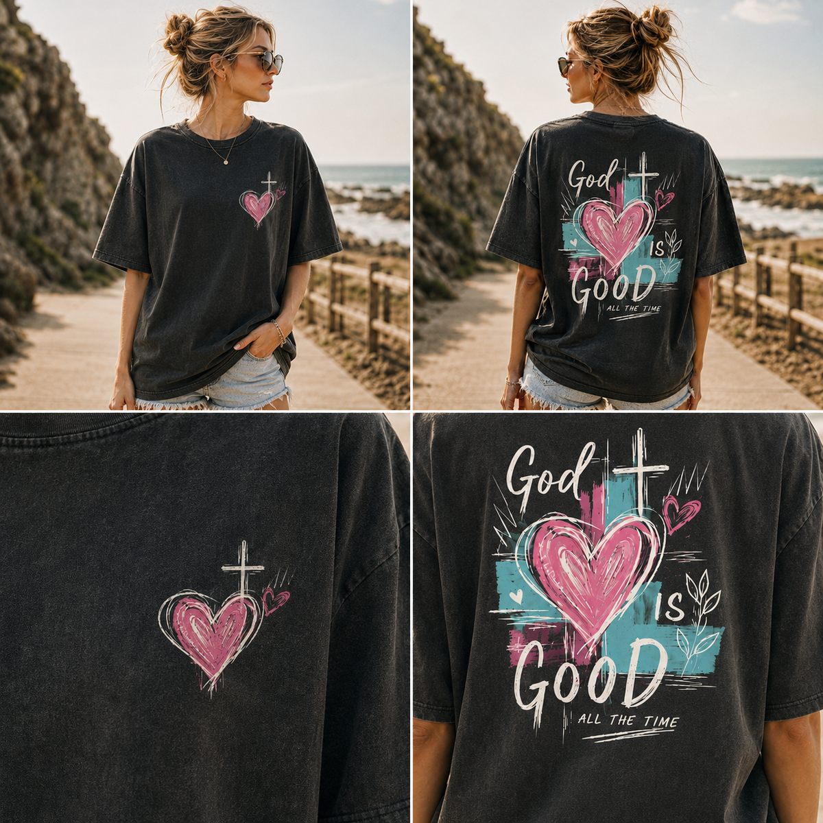 God Is Good Vintage Graphic Tee