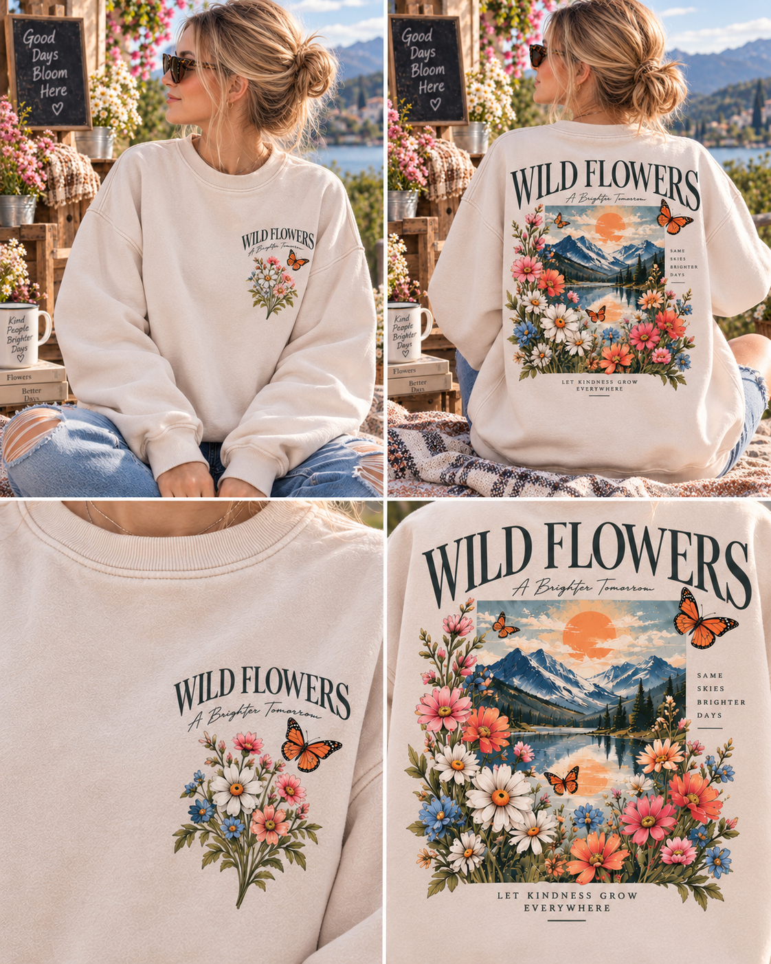 Wild Flowers – A Brighter Tomorrow Sweatshirt 🌼