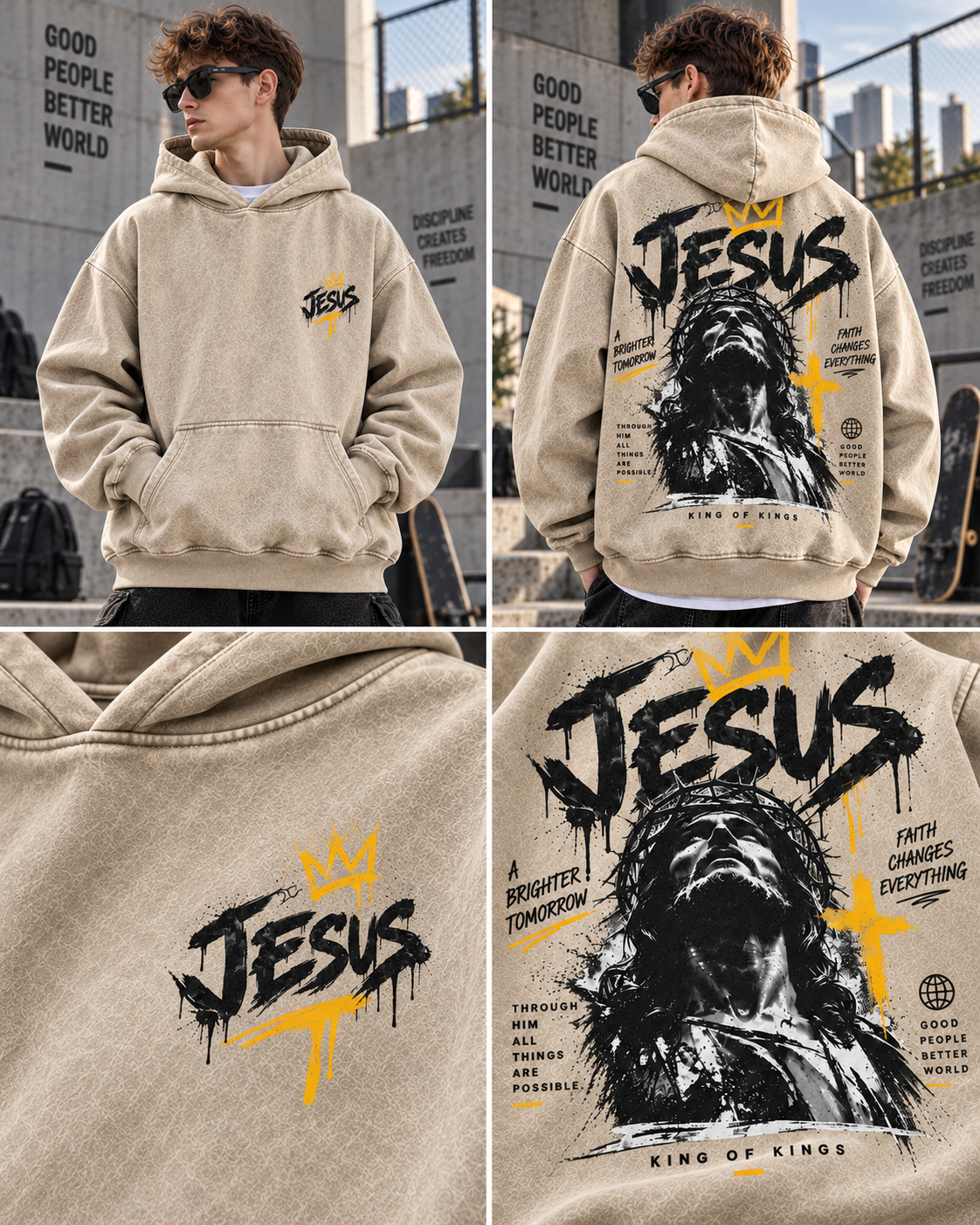King of Kings Washed Hoodie