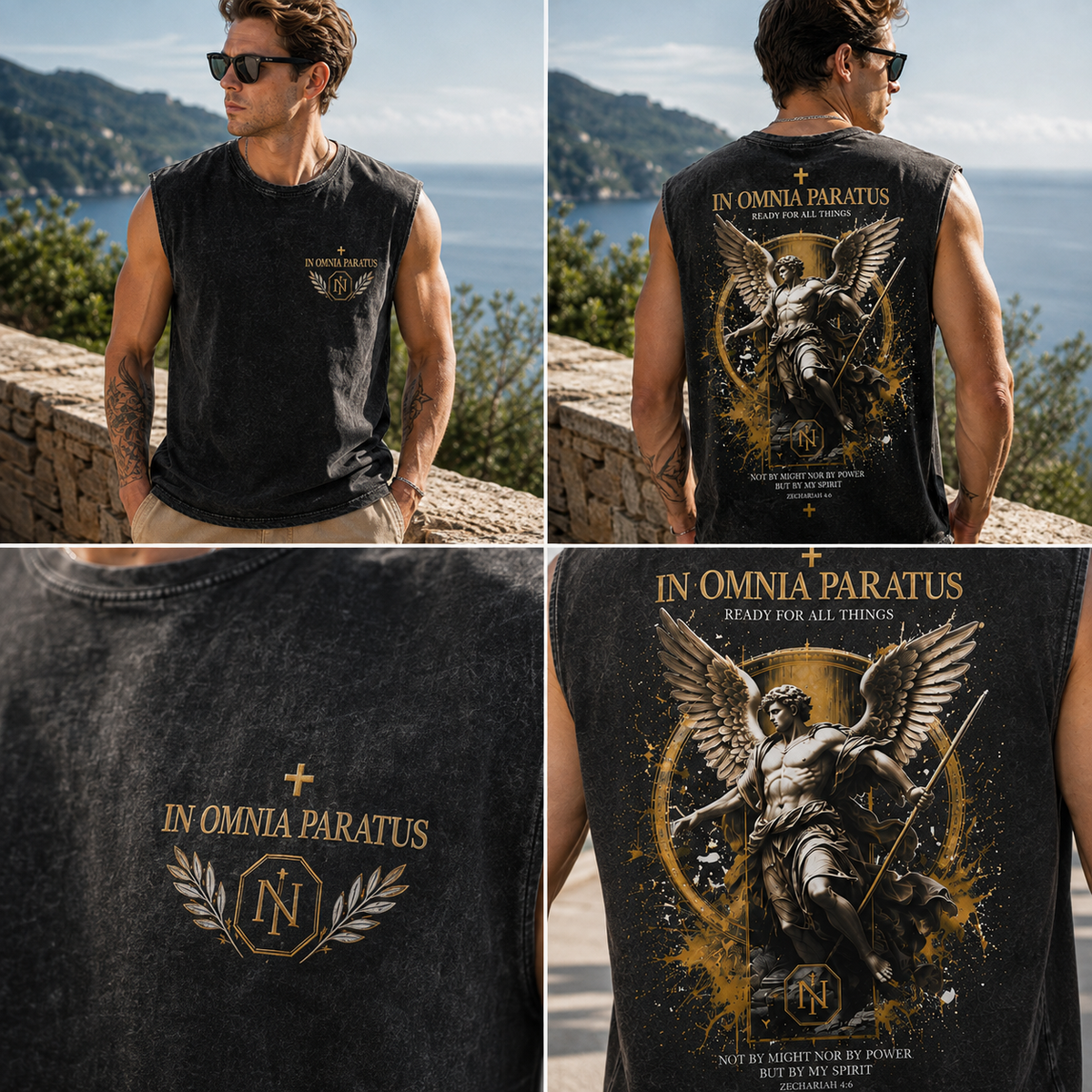 In Omnia Paratus – Angel Warrior Washed Tee
