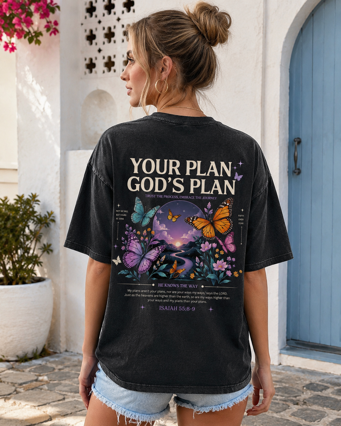 Your Plan God’s Plan – Vintage Washed Graphic Tee