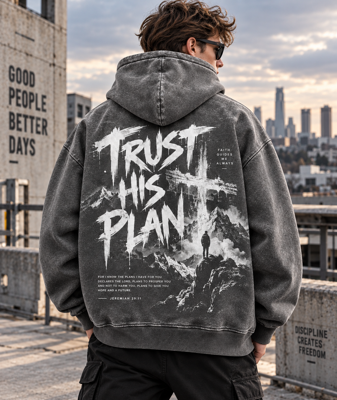 Trust His Plan – Vintage Faith Hoodie