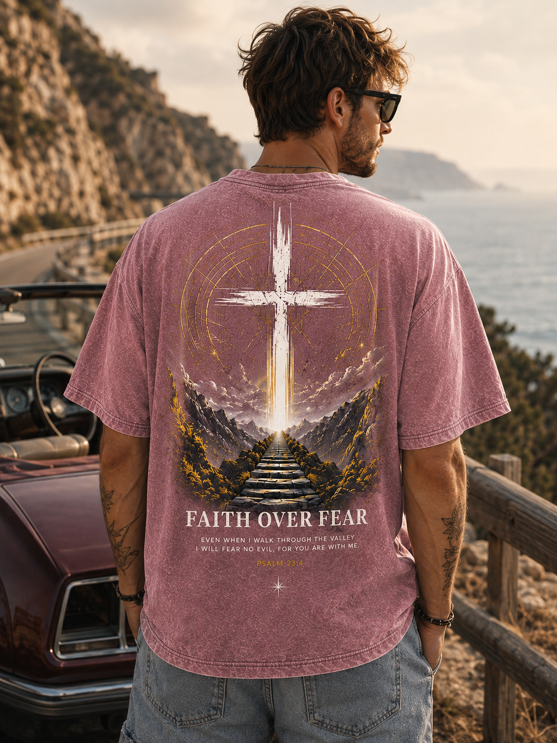 Faith Over Fear Vintage Tee