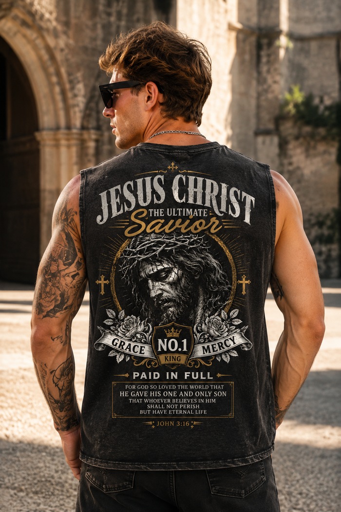 Jesus Christ Savior – Vintage Washed Tank Top