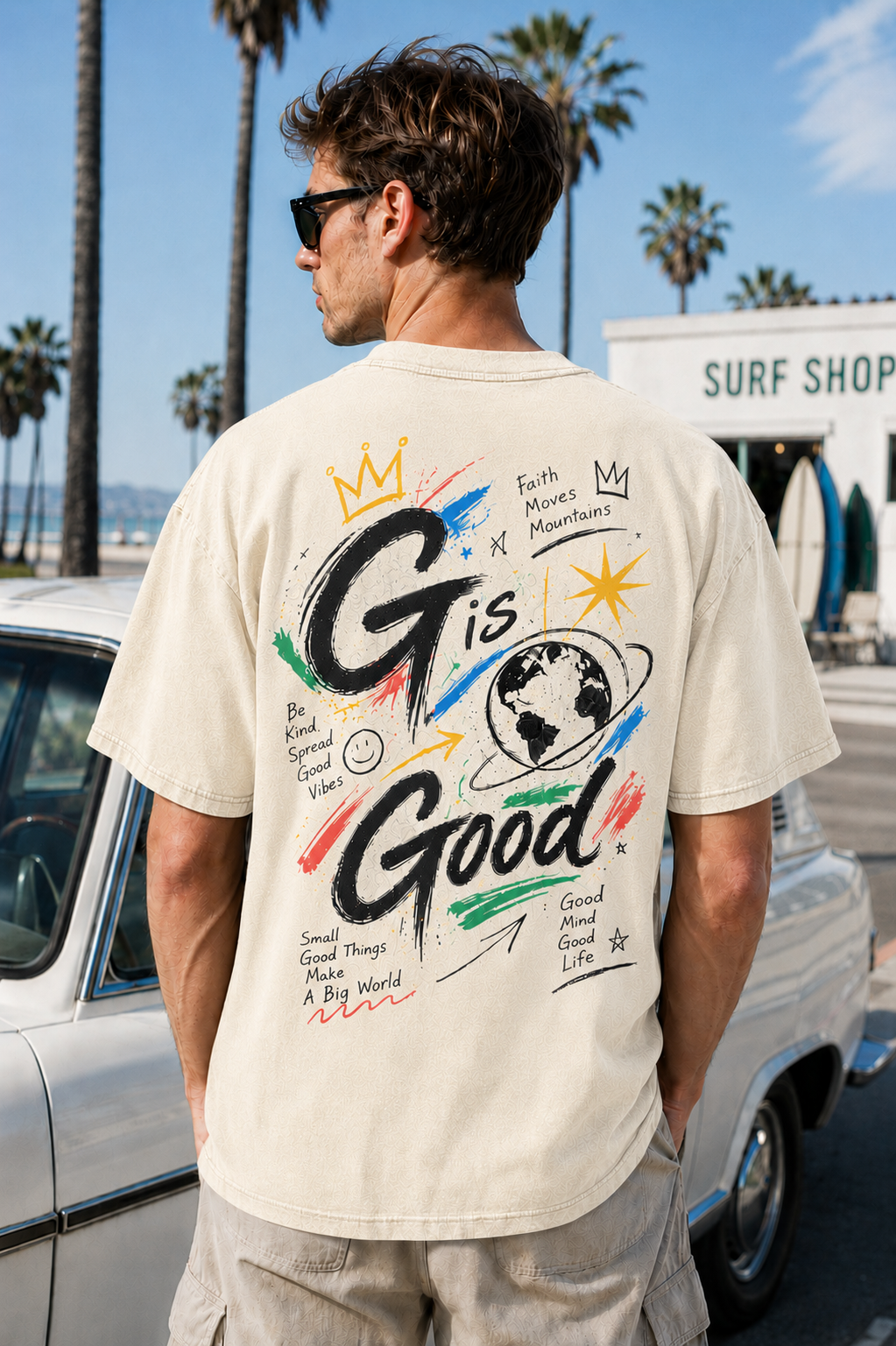G Is Good Vintage Graphic Oversized T-Shirt