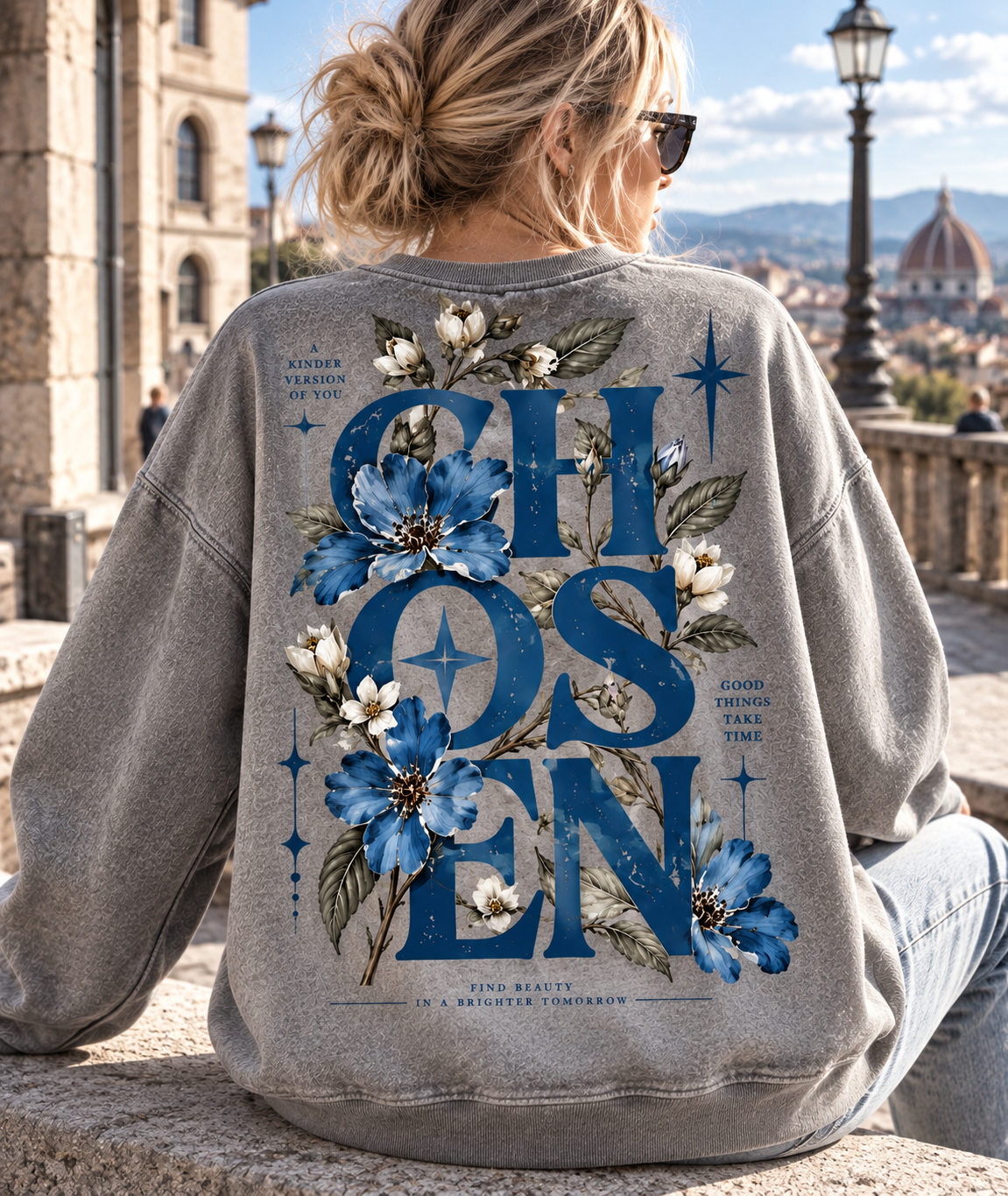 CHOSEN Floral Vintage Sweatshirt