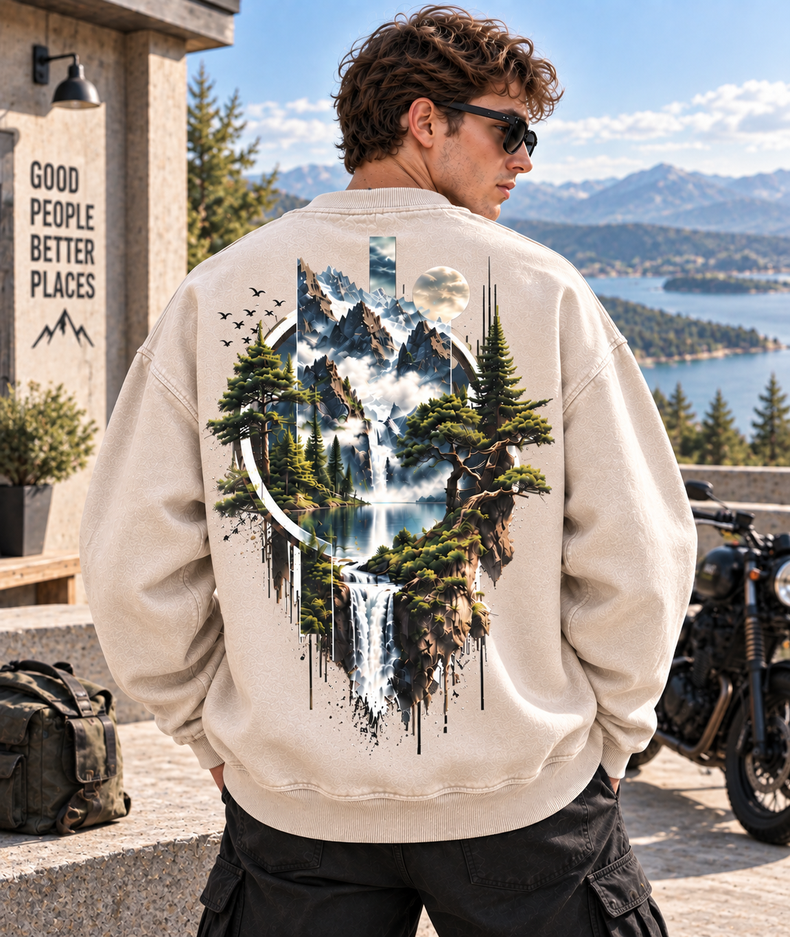 Higher Ground Mountain Vintage Sweatshirt