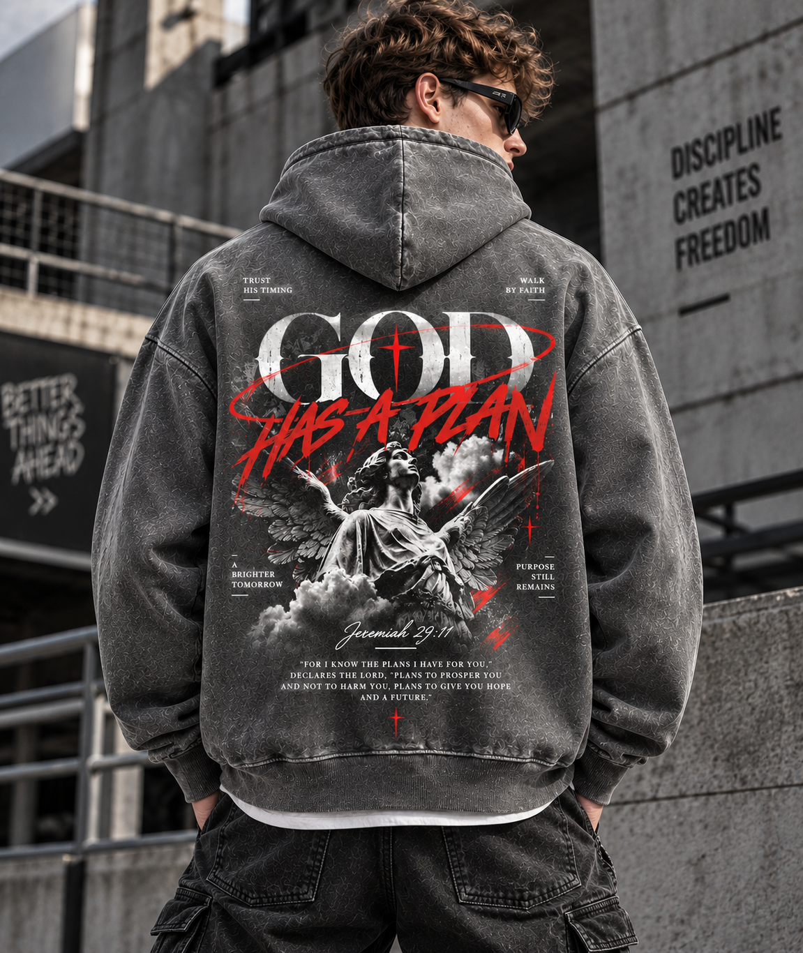 God Has A Plan – Vintage Faith Hoodie
