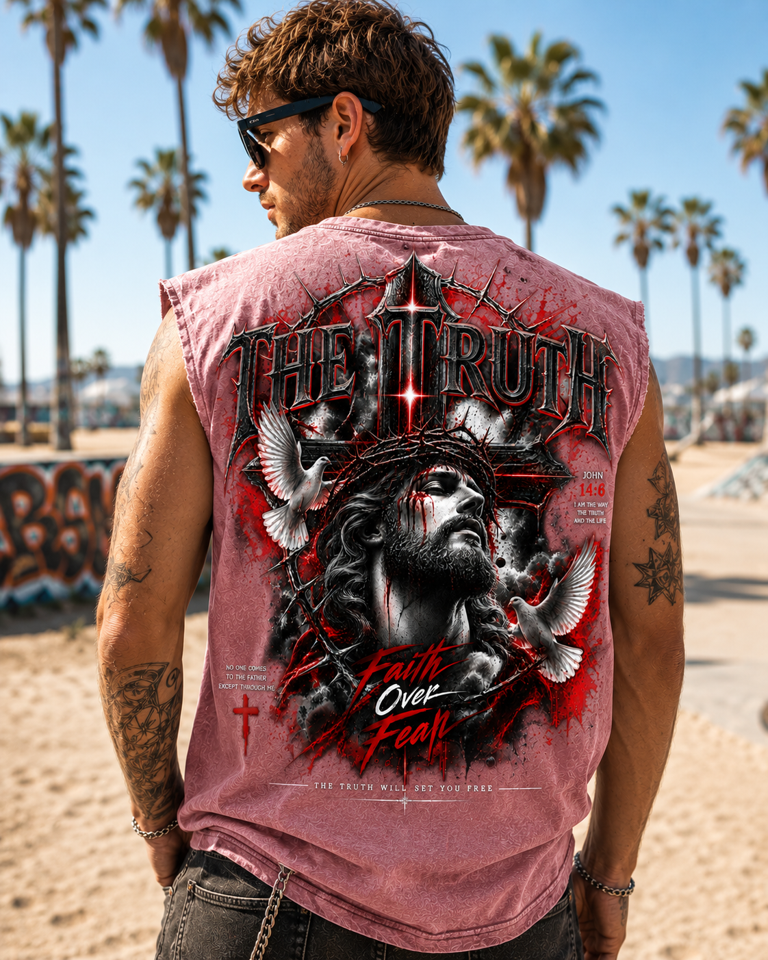 The Truth – Faith Over Fear Washed Tee