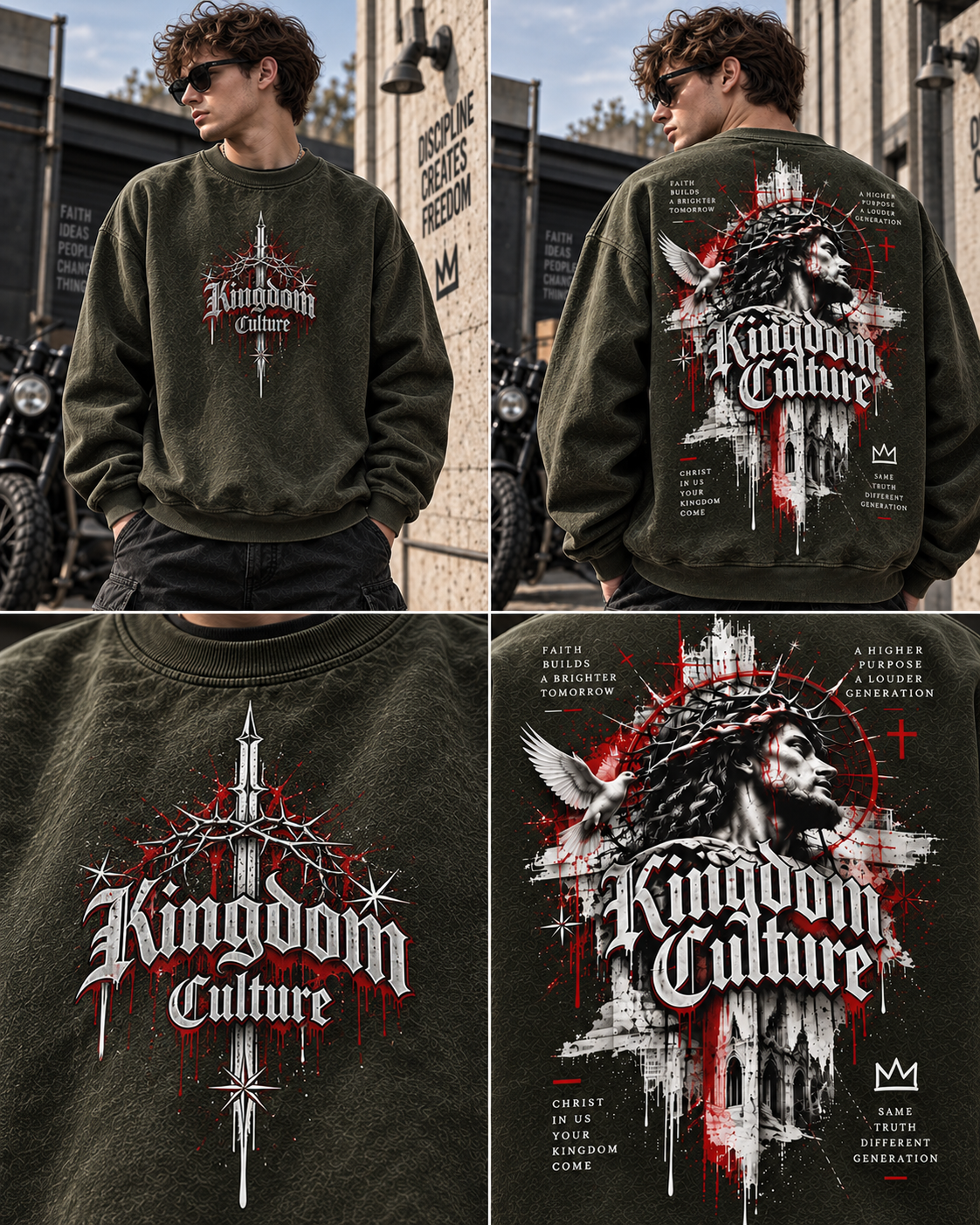 Kingdom Culture Vintage Washed Sweatshirt