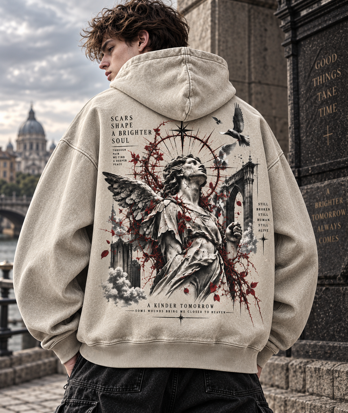 A Kinder Tomorrow – Gothic Angel Hoodi