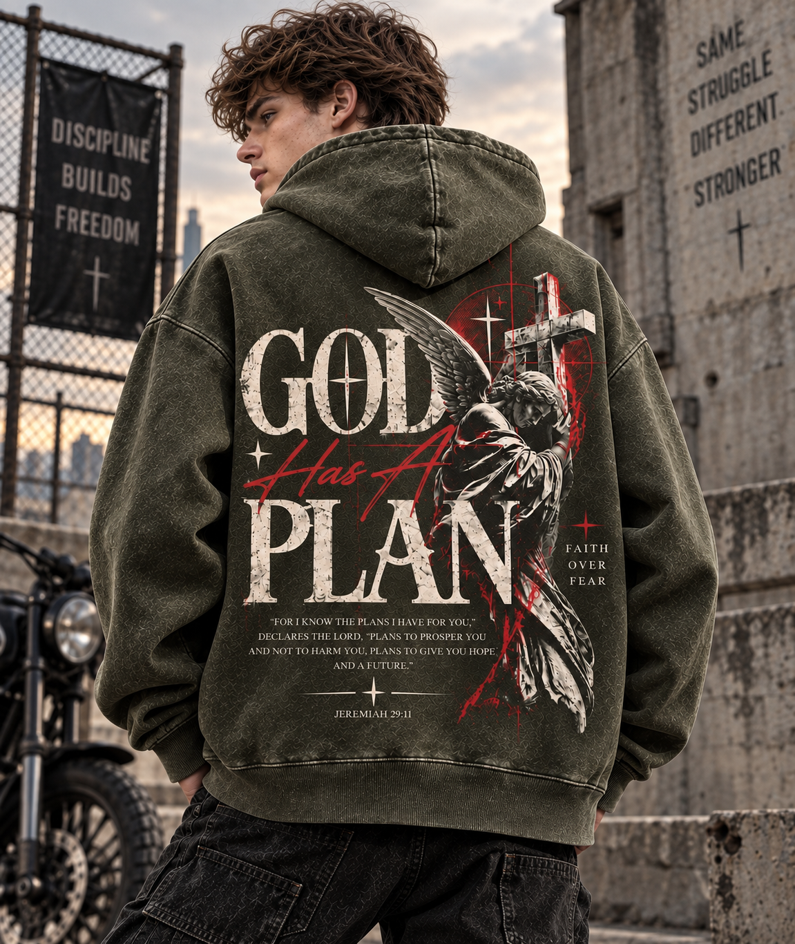 GOD Has A Plan – Faith Over Fear Hoodie