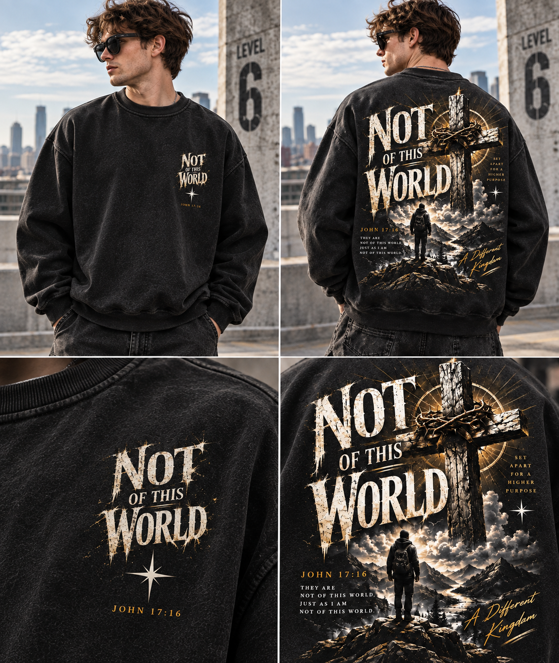 Not of This World – Vintage Faith Sweatshirt