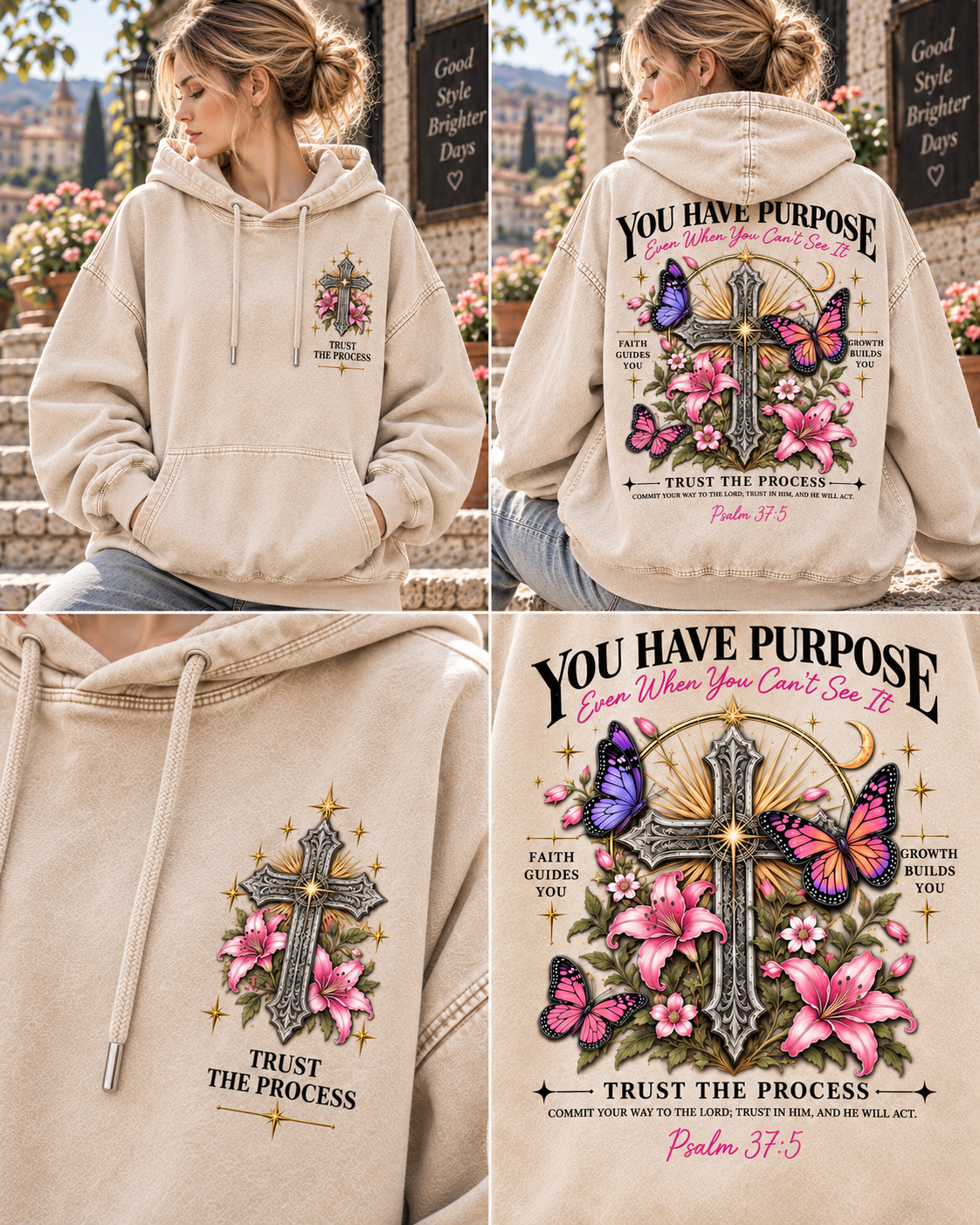 Purpose & Faith Vintage Hoodie