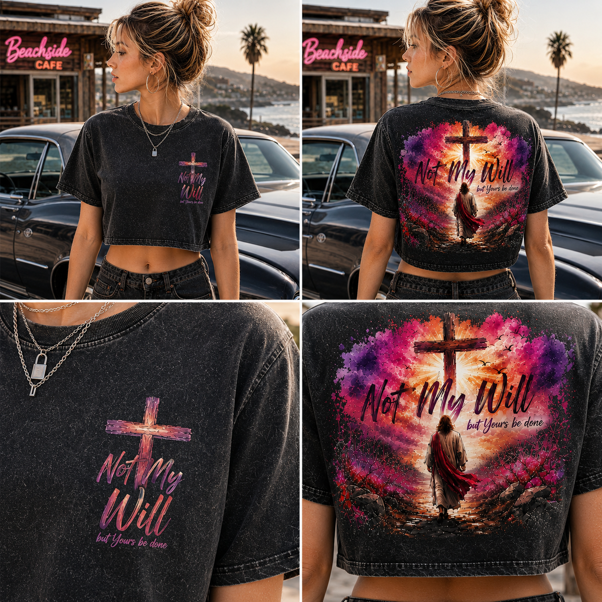 Not My Will – Faith Vintage Crop Top