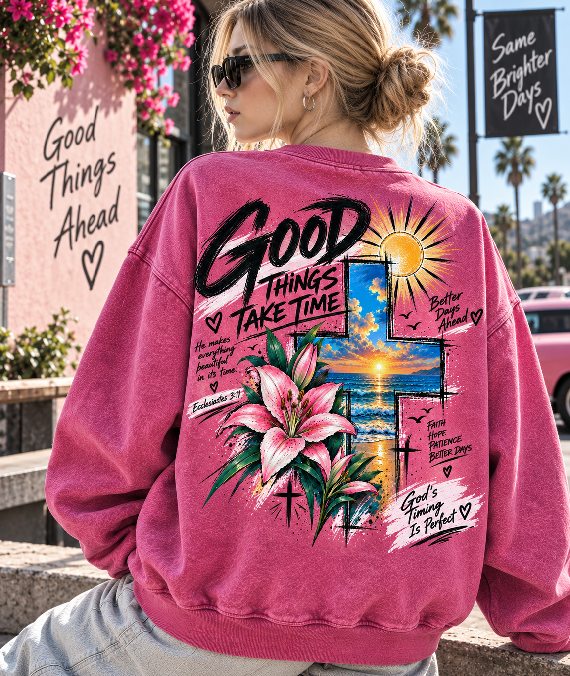 Good Things Take Time – Vintage Faith Sweatshirt