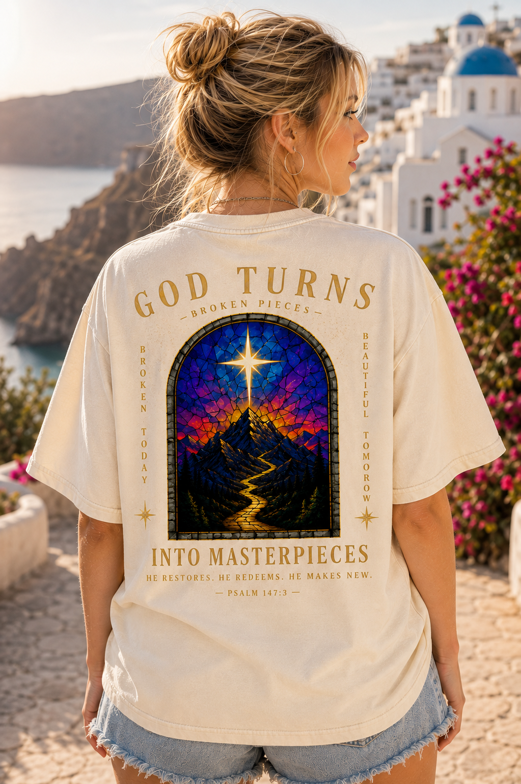 God Turns Into Masterpieces – Vintage Faith Tee