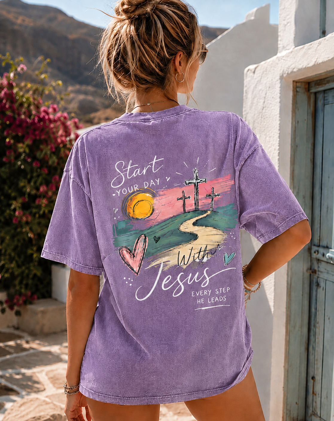 Vintage Jesus Graphic T-Shirt – Faith & Love