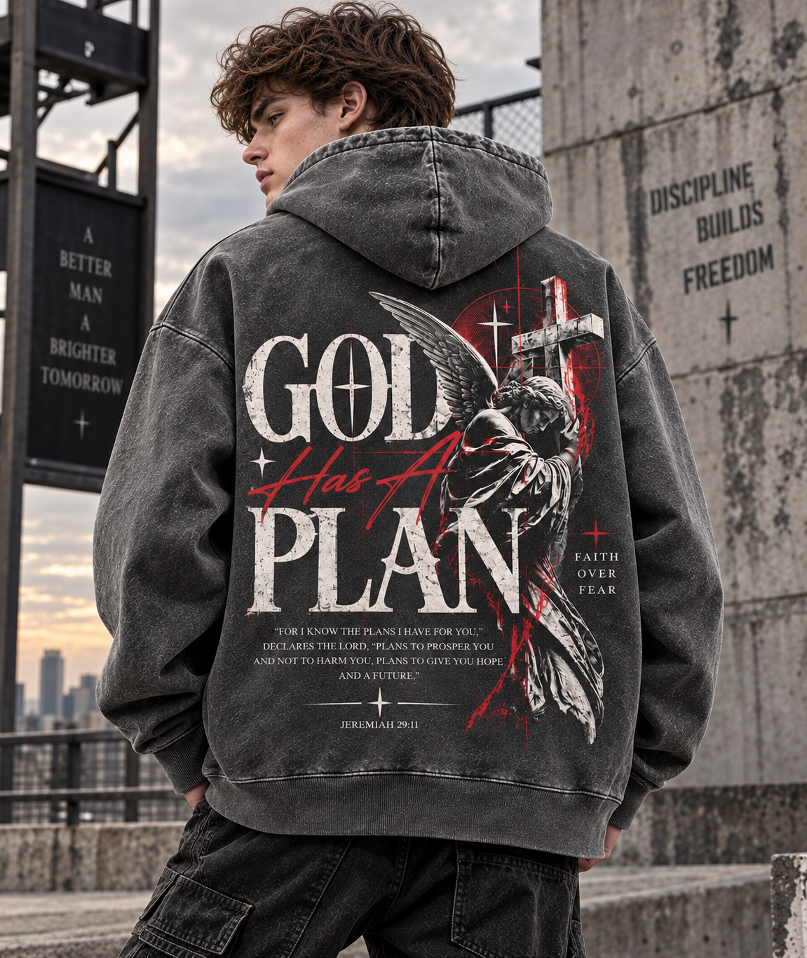 GOD Has A Plan – Faith Over Fear Hoodie