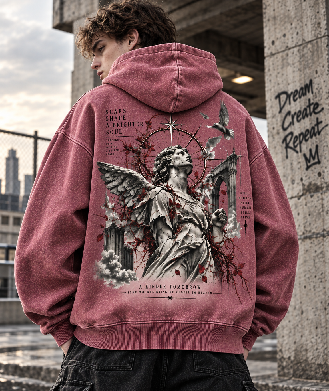 A Kinder Tomorrow – Gothic Angel Hoodi