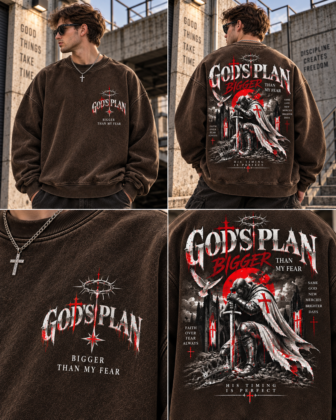 God’s Plan Vintage Faith Sweatshirt