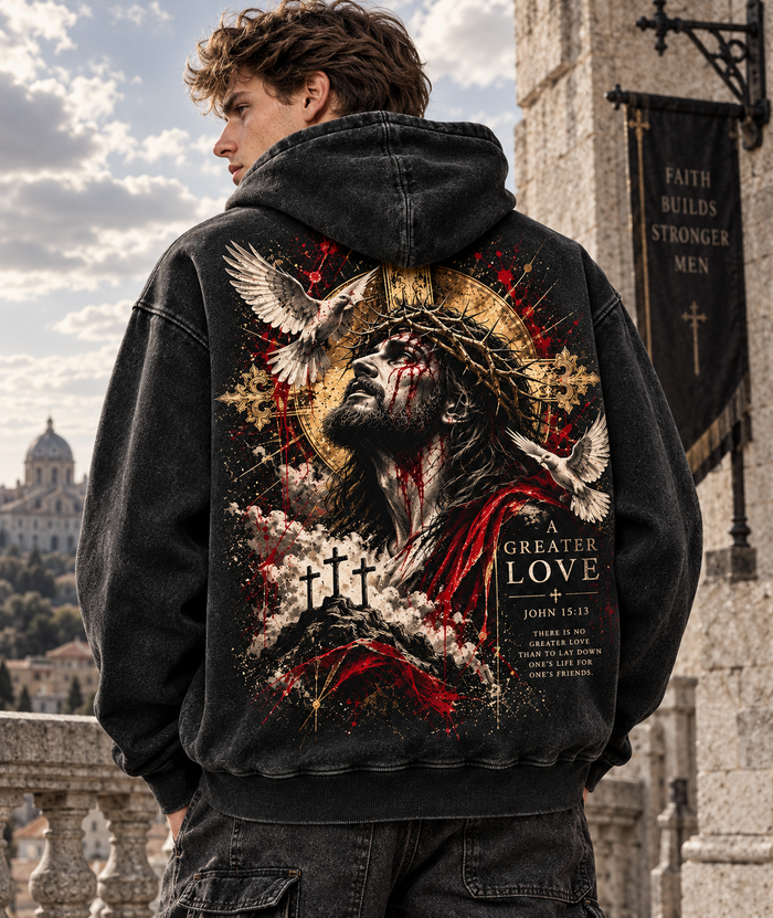 A Greater Love Vintage Hoodie