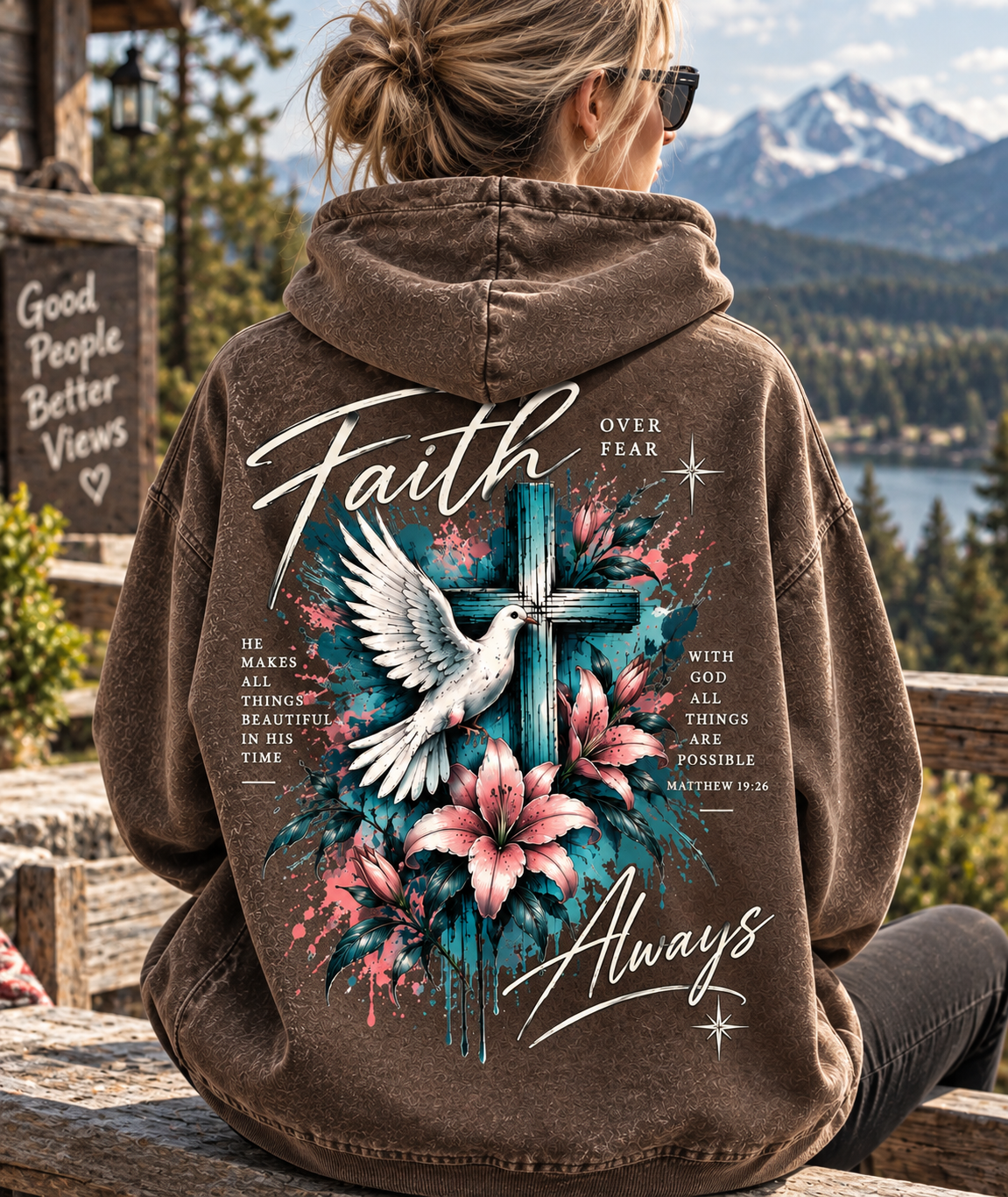 Faith Over Fear Hoodie – Vintage Christian Streetwear