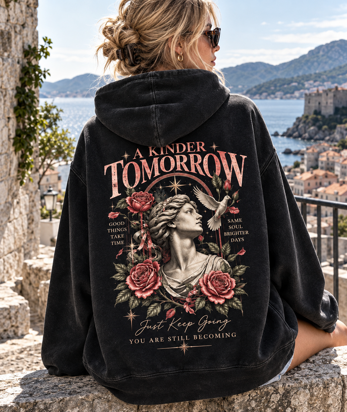 A Kinder Tomorrow – Vintage Rose Hoodie