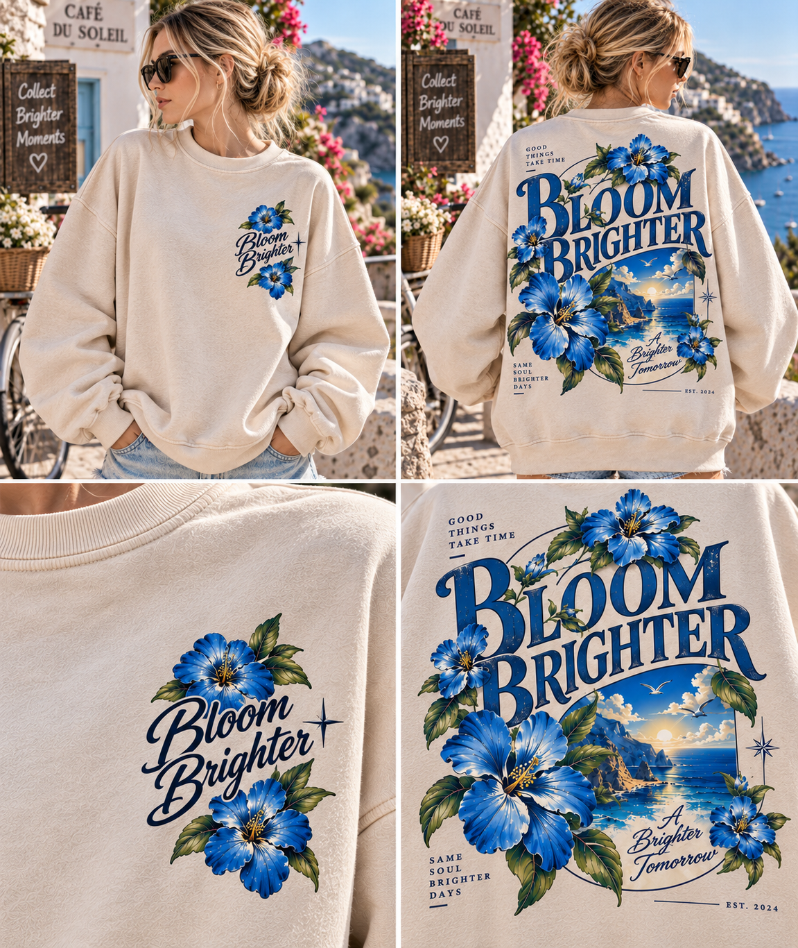 Bloom Brighter Vintage Sweatshirt