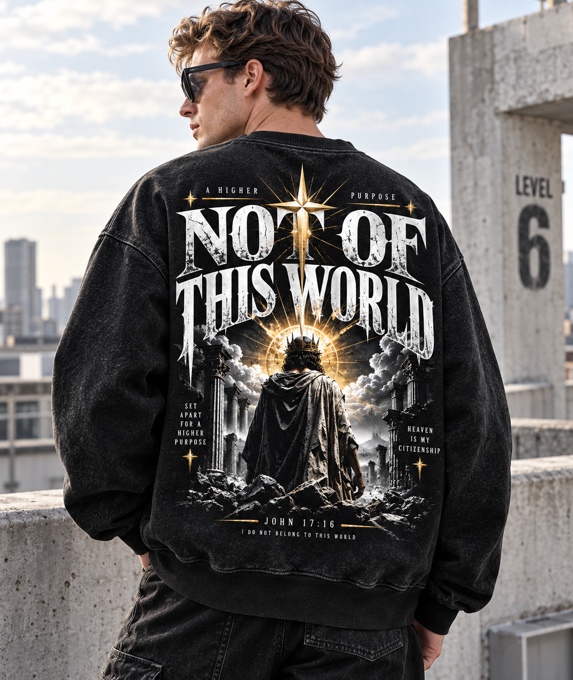 Not Of This World – Vintage Faith Sweatshirt