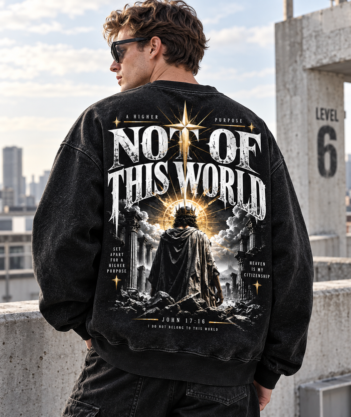 Not Of This World – Vintage Faith Sweatshirt