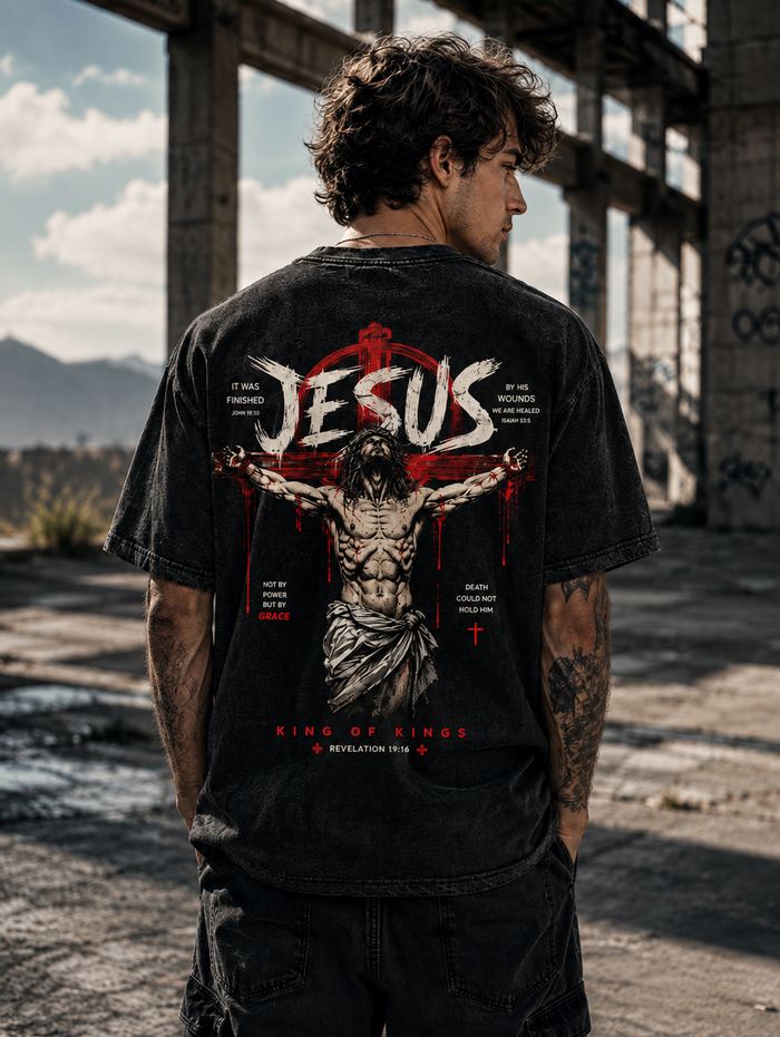 Vintage Jesus Graphic Oversized T-Shirt – Unisex