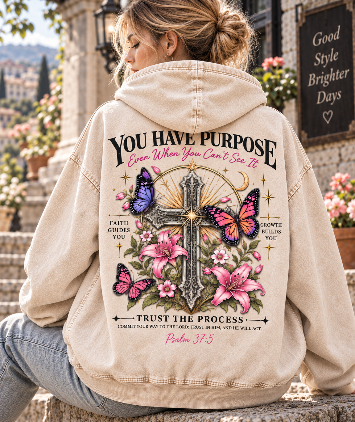 Purpose & Faith Vintage Hoodie